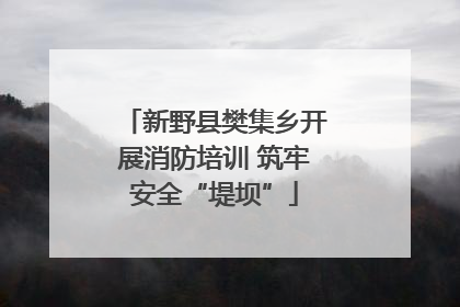 新野县樊集乡开展消防培训 筑牢安全“堤坝”