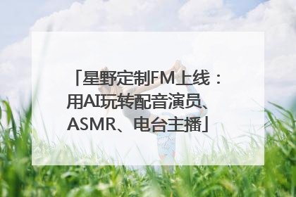 星野定制FM上线：用AI玩转配音演员、ASMR、电台主播