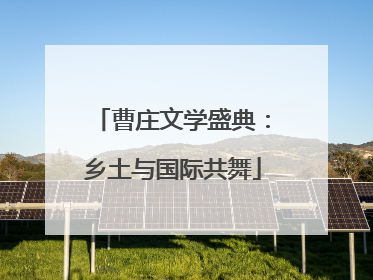 曹庄文学盛典：乡土与国际共舞