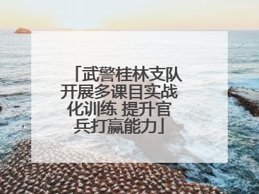 武警桂林支队开展多课目实战化训练 提升官兵打赢能力