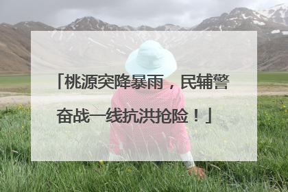 桃源突降暴雨，民辅警奋战一线抗洪抢险！