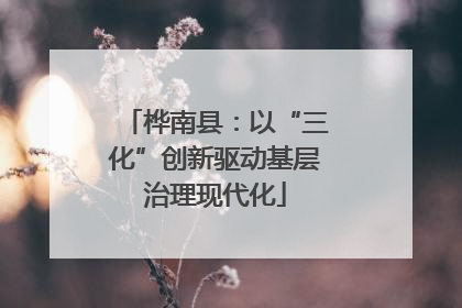 桦南县：以“三化”创新驱动基层治理现代化