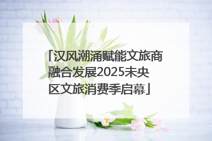 汉风潮涌赋能文旅商融合发展2025未央区文旅消费季启幕