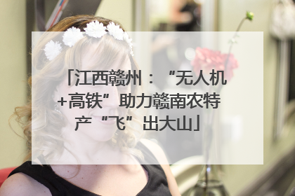 江西赣州：“无人机+高铁”助力赣南农特产“飞”出大山