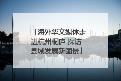 海外华文媒体走进杭州桐庐 探访县域发展新图景