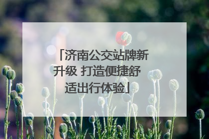 济南公交站牌新升级 打造便捷舒适出行体验