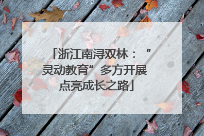 浙江南浔双林：“灵动教育”多方开展 点亮成长之路