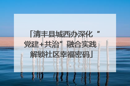清丰县城西办深化“党建+共治”融合实践 解锁社区幸福密码
