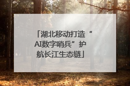 湖北移动打造“AI数字哨兵”护航长江生态链