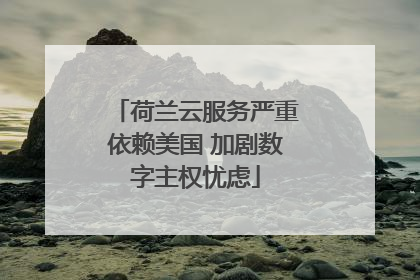 荷兰云服务严重依赖美国 加剧数字主权忧虑