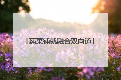 莼菜铺就融合双向道