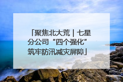 聚焦北大荒｜七星分公司“四个强化”筑牢防汛减灾屏障