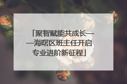 聚智赋能共成长——海曙区班主任开启专业进阶新征程