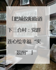肥城仪阳街道下三合村：党群连心绘幸福“实景图”