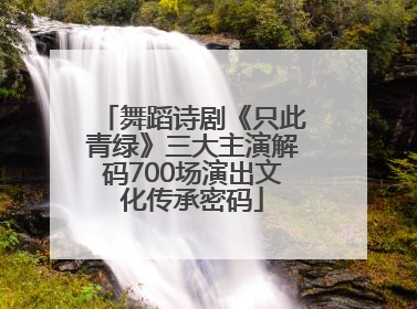 舞蹈诗剧《只此青绿》三大主演解码700场演出文化传承密码