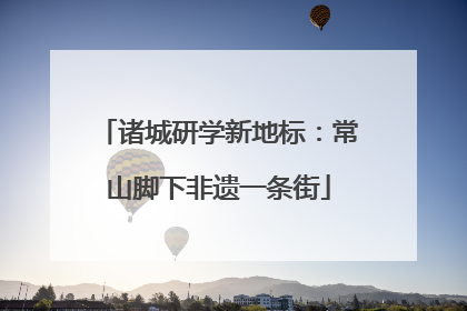 诸城研学新地标：常山脚下非遗一条街