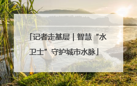 记者走基层｜智慧“水卫士”守护城市水脉