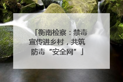 衡南检察：禁毒宣传进乡村，共筑防毒“安全网”