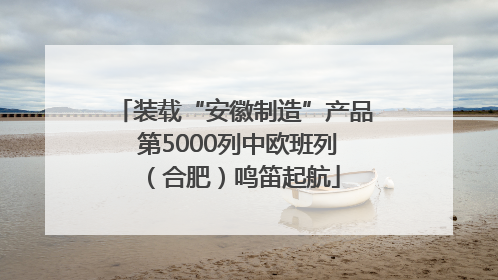装载“安徽制造”产品 第5000列中欧班列（合肥）鸣笛起航