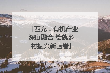 西充：有机产业深度融合 绘就乡村振兴新画卷