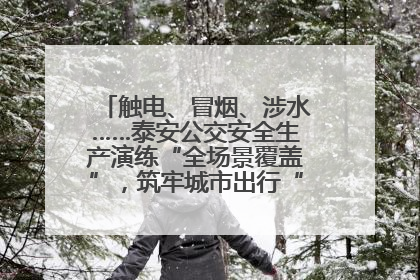 触电、冒烟、涉水……泰安公交安全生产演练“全场景覆盖”，筑牢城市出行“安全生命线”