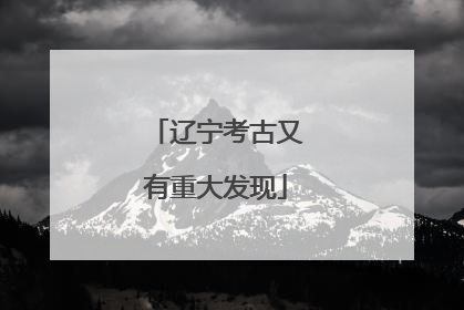 辽宁考古又有重大发现