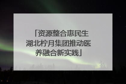 资源整合惠民生 湖北柠月集团推动医养融合新实践