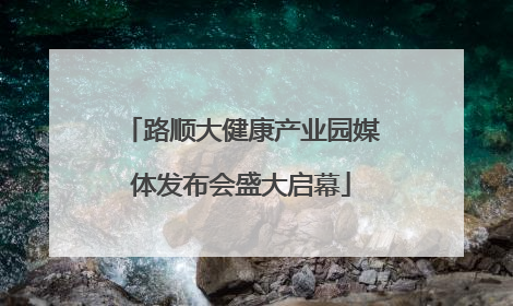 路顺大健康产业园媒体发布会盛大启幕