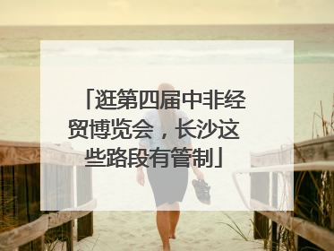 逛第四届中非经贸博览会，长沙这些路段有管制