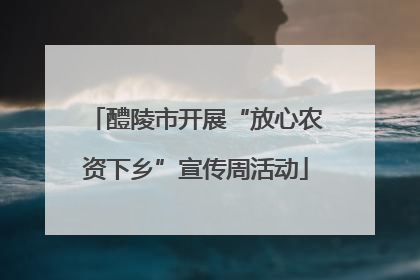 醴陵市开展“放心农资下乡”宣传周活动