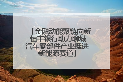 金融动能聚链向新 恒丰银行助力聊城汽车零部件产业挺进新能源赛道