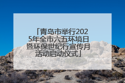 青岛市举行2025年全市六五环境日暨环保世纪行宣传月活动启动仪式