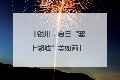 银川：夏日“塞上湖城”美如画