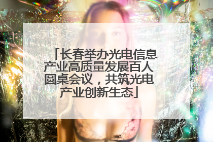 长春举办光电信息产业高质量发展百人圆桌会议，共筑光电产业创新生态
