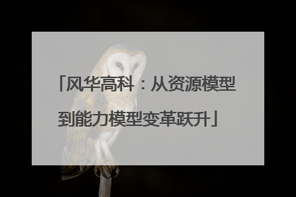 风华高科：从资源模型到能力模型变革跃升