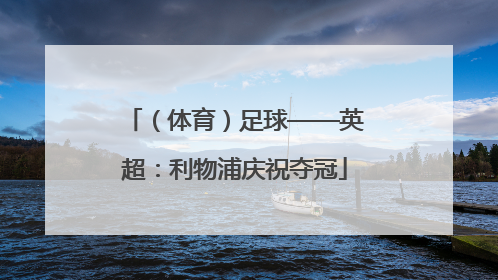 （体育）足球——英超：利物浦庆祝夺冠