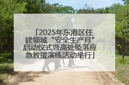 2025年东港区住建领域“安全生产月”启动仪式暨高处坠落应急救援演练活动举行
