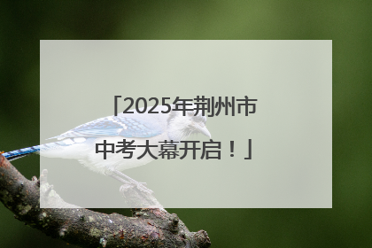 2025年荆州市中考大幕开启！