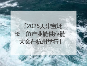 2025天津宝坻长三角产业链供应链大会在杭州举行
