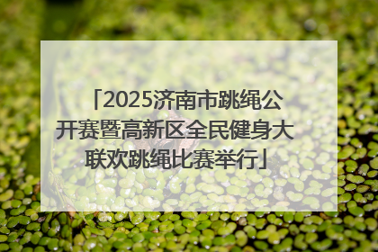 2025济南市跳绳公开赛暨高新区全民健身大联欢跳绳比赛举行