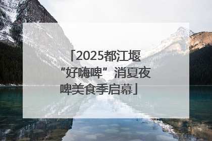 2025都江堰“好嗨啤”消夏夜啤美食季启幕