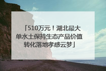 510万元！湖北最大单水土保持生态产品价值转化落地孝感云梦