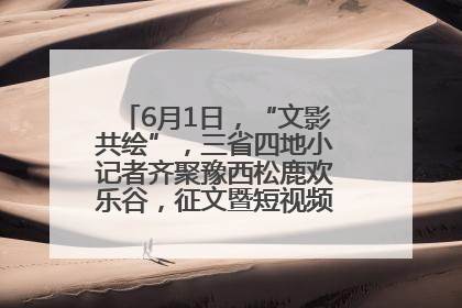 6月1日，“文影共绘”，三省四地小记者齐聚豫西松鹿欢乐谷，征文暨短视频大赛精彩启幕！