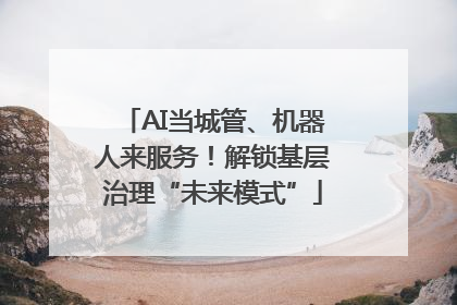 AI当城管、机器人来服务！解锁基层治理“未来模式”