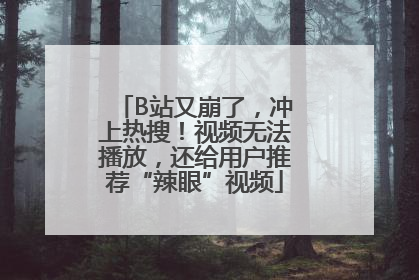 B站又崩了，冲上热搜！视频无法播放，还给用户推荐“辣眼”视频
